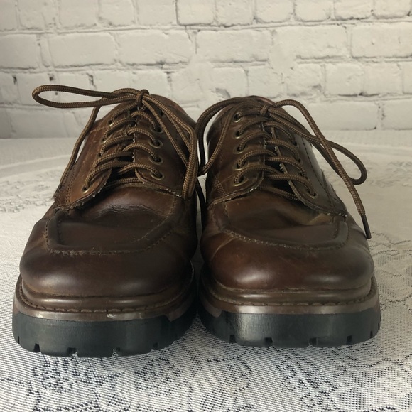SHOES - Men\'s Skechers brown leather Oxford lace up shoes. Size 9 main image 9